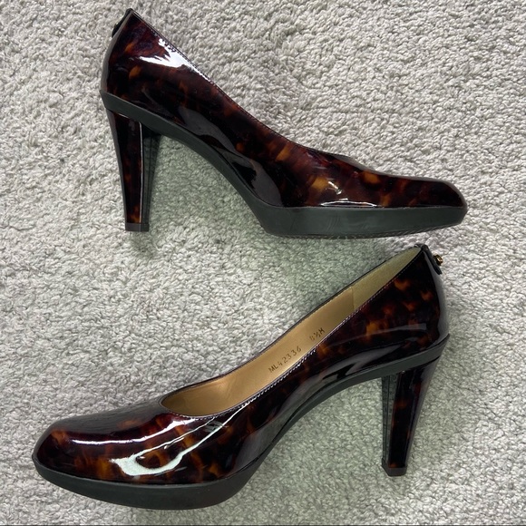 Stuart Weitzman Tiger Eye/Animal Print Heels Size 8.5 - Picture 8 of 8